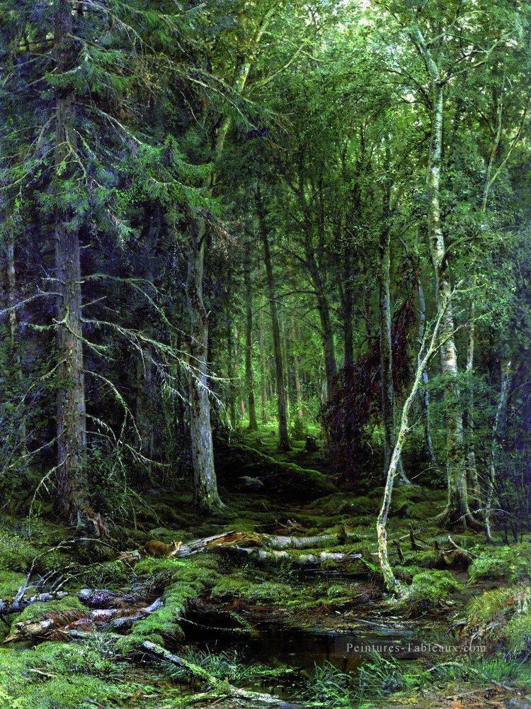 backwoods 1872 paysage classique Ivan Ivanovitch Peintures à l'huile